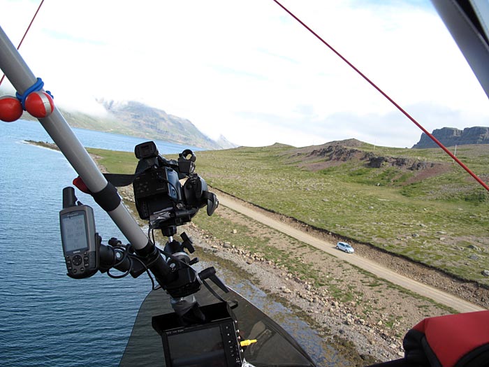 Djúpavík. Stefan Erdmann and Þórhallur Óskarsson in Djúpavík. -  (20 July 2010)