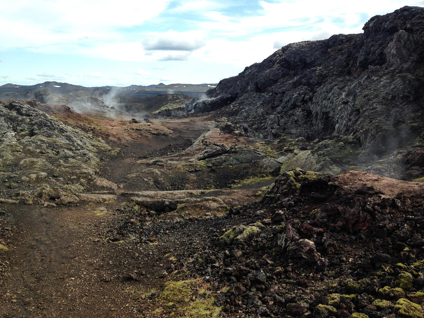 Northern Iceland - Back to Svarfaðardalur. On vacation. - The Lavafield of Leirhnjúkur. IV. (25 July 2014)